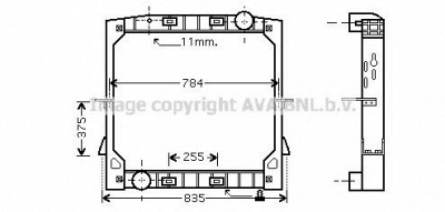 AVA QUALITY COOLING iv2070 -  Радиатор, охлаждение двигателя